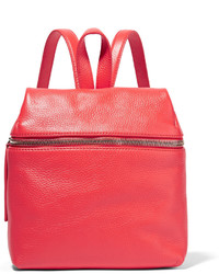 Женский красный кожаный рюкзак от Kara