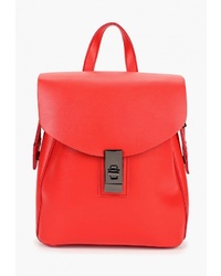 Женский красный кожаный рюкзак от Keddo
