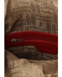 Женский красный кожаный рюкзак от Labbra