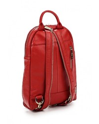 Женский красный кожаный рюкзак от Labbra