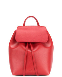 Женский красный кожаный рюкзак от Mansur Gavriel