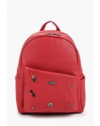 Женский красный кожаный рюкзак от Ors Oro