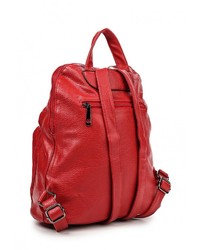 Женский красный кожаный рюкзак от Paolo