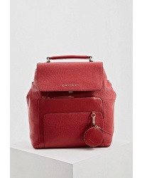 Женский красный кожаный рюкзак от Piquadro