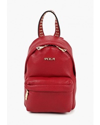 Женский красный кожаный рюкзак от Pola