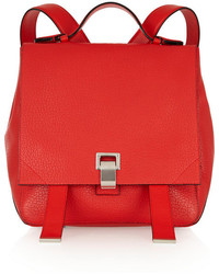 Женский красный кожаный рюкзак от Proenza Schouler