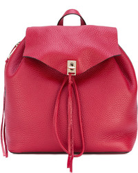 Женский красный кожаный рюкзак от Rebecca Minkoff