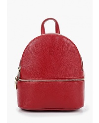 Женский красный кожаный рюкзак от Roberto Buono