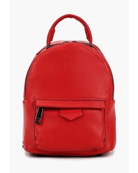 Женский красный кожаный рюкзак от Roberto Buono