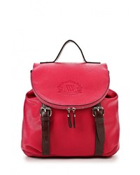 Женский красный кожаный рюкзак от Vera Victoria Vito