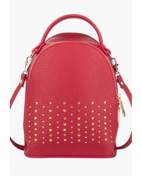 Женский красный кожаный рюкзак от Vintage