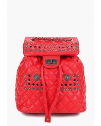 Женский красный кожаный рюкзак от Vitacci