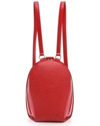Женский красный кожаный рюкзак от WGACA