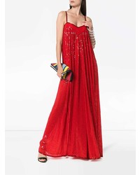 Красный комбинезон с пайетками от Ashish