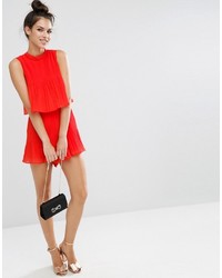 Красный комбинезон с шортами от Asos