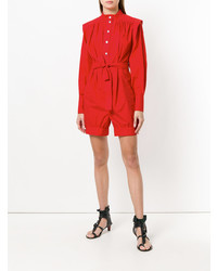 Красный комбинезон с шортами от Philosophy di Lorenzo Serafini