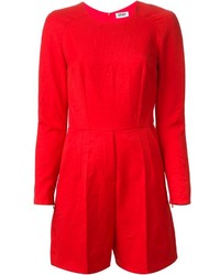 Красный комбинезон с шортами от Sonia Rykiel