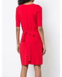 Красный комбинезон с шортами от Dvf Diane Von Furstenberg