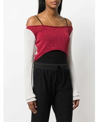 Красный короткий свитер от Lost & Found Rooms