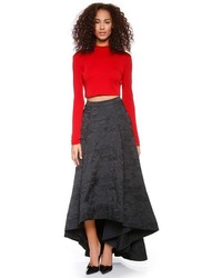 Красный короткий свитер от Alice + Olivia