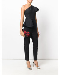 Красный кружевной клатч от Casadei