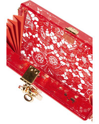 Красный кружевной клатч от Dolce & Gabbana