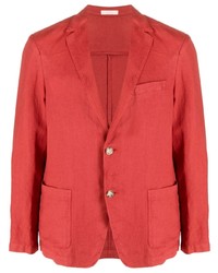 Мужской красный льняной пиджак от Altea