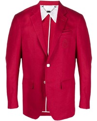 Мужской красный льняной пиджак от Billionaire
