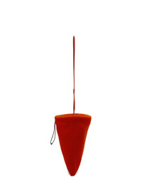 Красный меховой клатч от Off-White