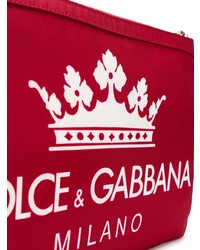 Мужской красный мужской клатч от Dolce & Gabbana