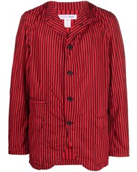 Мужской красный пиджак в вертикальную полоску от Comme Des Garcons SHIRT