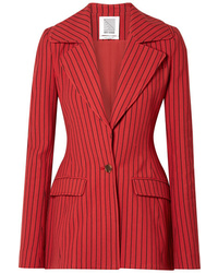 Женский красный пиджак в вертикальную полоску от Rosie Assoulin