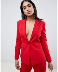 Женский красный пиджак от ASOS DESIGN