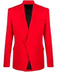 Мужской красный пиджак от Balmain