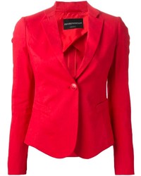 Женский красный пиджак от Emporio Armani