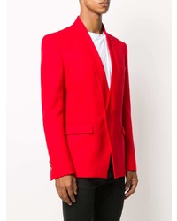 Мужской красный пиджак от Balmain