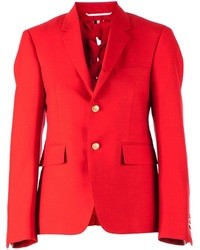 Мужской красный пиджак от Thom Browne