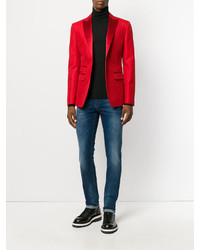 Мужской красный пиджак от DSQUARED2