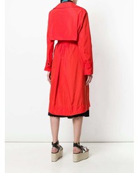 Женский красный плащ от Kenzo