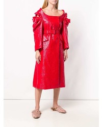 Женский красный плащ от Simone Rocha