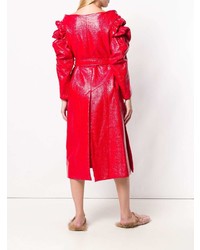 Женский красный плащ от Simone Rocha