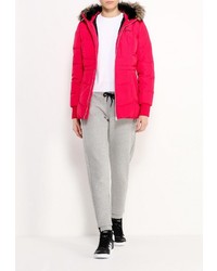 Женский красный пуховик от adidas Neo