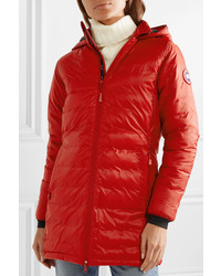 Женский красный пуховик от Canada Goose