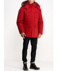 Мужской красный пуховик от Fergo