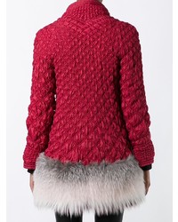 Женский красный пуховик от Ermanno Scervino