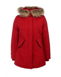 Женский красный пуховик от Honey Winter