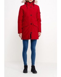 Женский красный пуховик от Penfield