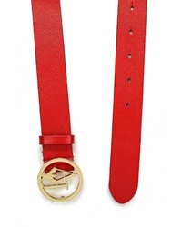 Женский красный ремень от Armani Jeans