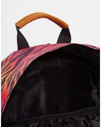 Женский красный рюкзак из плотной ткани с принтом от Mi-pac