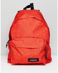 Женский красный рюкзак из плотной ткани с принтом от Eastpak